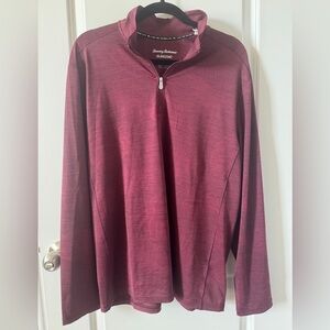 NWT Tommy Bahama Maroon IslandZone Pullover Sise Medium
